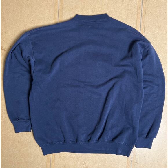 VTG Mickey Mouse Blue Pullover Embroidered 2XL 90's Sweatshirt - Picture 2 of 7